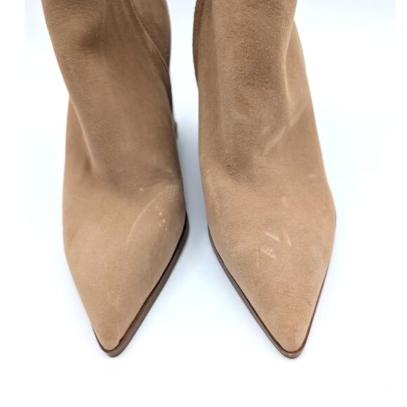 Sam Edelman Weslie Pointed Toe Wedge Bootie Women's Caramel Size US7 EU38 - Picture 3 of 12